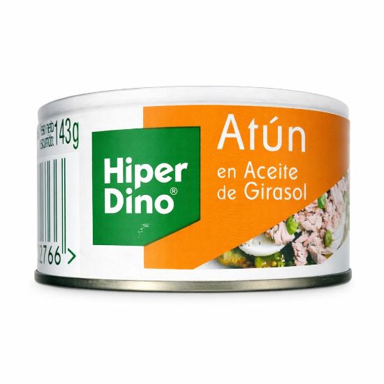 Imagen de Atún en aceite de girasol Hiper Dino( 143 g / 5.04 oz )